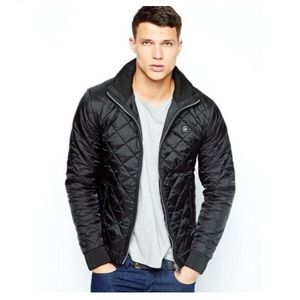Men’s G-star black quilted jacket size xl